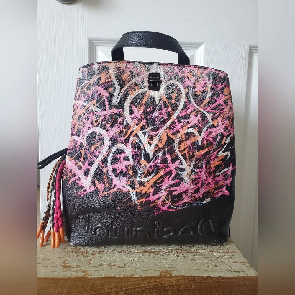 Desigual Heart Backpack